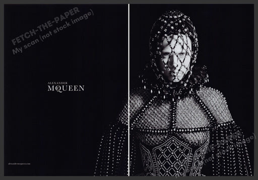 Alexander McQueen Clothing 2000s Print Advertisement Ad (2 pages) 2013 Fetch the Paper!