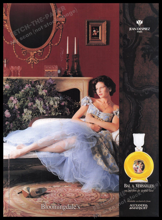 Alexandra de Markoff Bal A Versailles Perfume 1990s Print Advertisement Ad 1996 Fetch the Paper!