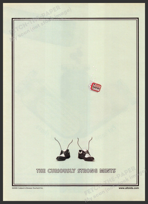 Altoids 2000s Print Advertisement Ad 2000 Invisible Man Altoids