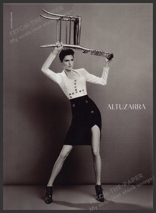 Altuzarra Clothing 2000s Print Advertisement Ad 2013 Legs Chair Fetch the Paper!