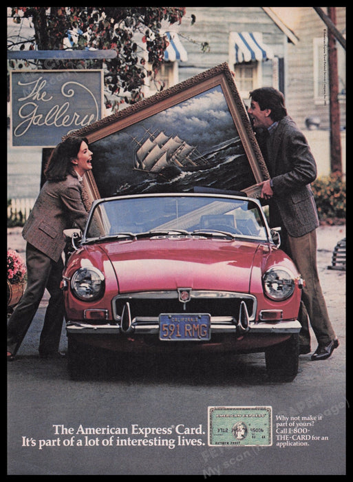 American Express 1980s Print Advertisement Ad 1985 Fetch the Paper!