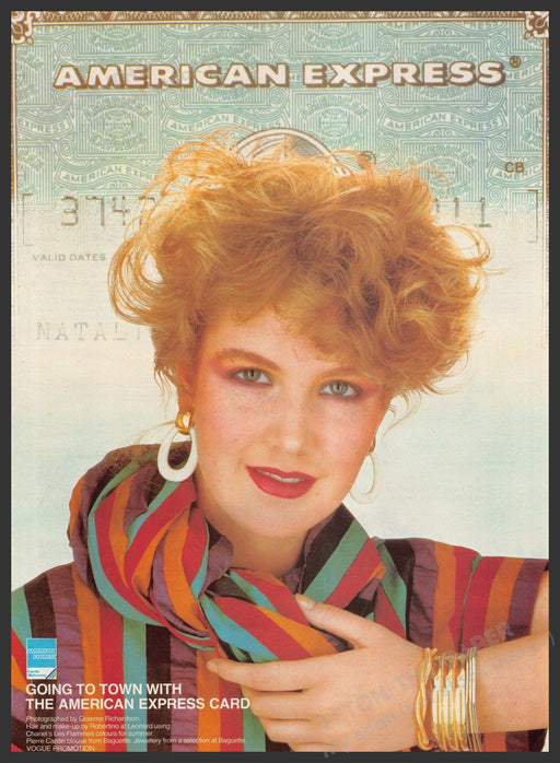 American Express Credit Card 1980s Print Advertisement Ad 1982 Fetch the Paper!