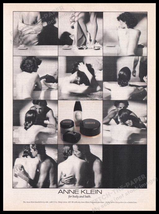 Anne Klein 1980s Print Advertisement Ad 1985 Fetch the Paper!