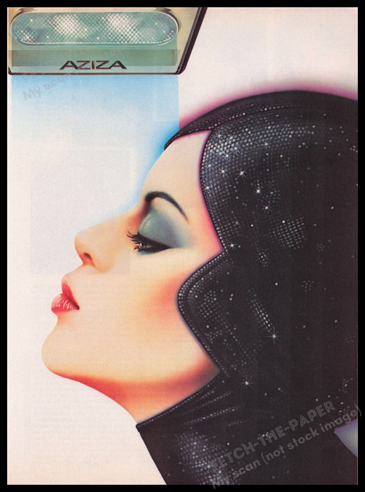 Aziza 1980s Print Advertisement Ad 1985 Fetch the Paper!