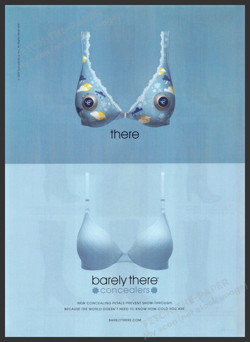 Barely There Concealers 2000s Print Advertisement 2009 Bras Barely There