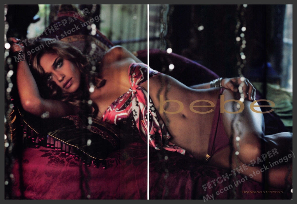 bebe 2000s Print Advertisement (2 pages) 2008 Swimwear or Lingerie Legs bebe