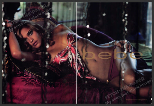 bebe 2000s Print Advertisement (2 pages) 2008 Swimwear or Lingerie Legs bebe
