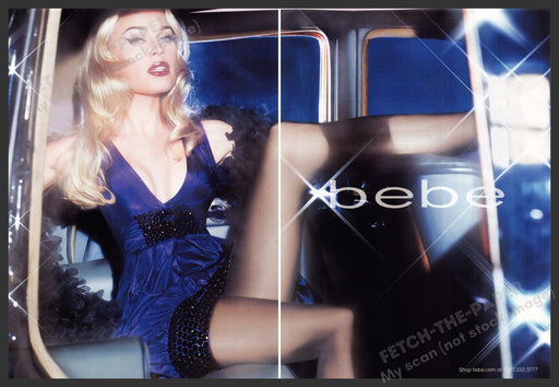 bebe Rebecca Romijn 2000s Print Advertisement (2pg) 2007 Legs Car Fetch-the-Paper