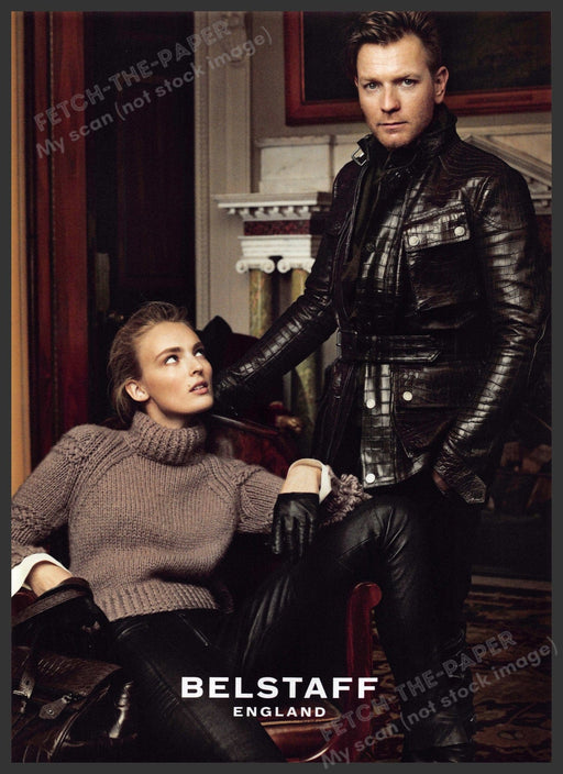 Belstaff Ewan McGregor 2010s Print Advertisement 2012 England Model Fetch-the-Paper