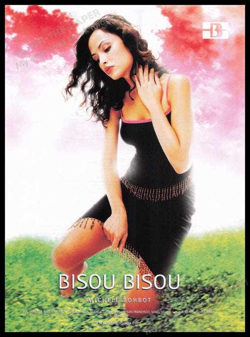 Bisou Bisou Michele Bohbot Clothing 2000s Print Advertisement Ad 2000 Legs Fetch the Paper!