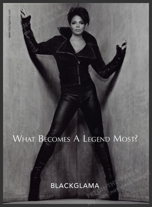Blackglama 2010s Print Advertisement Ad 2011 Janet Jackson Legend Blackglama