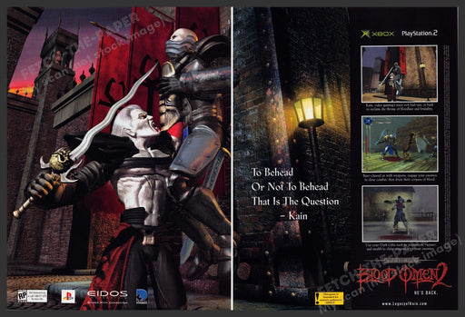 Blood Omen 2 Video Game 2000s Print Advertisement Ad (2 page) 2002 Fetch-the-paper.com