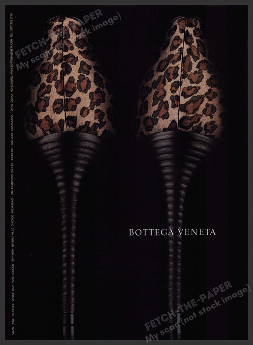 Bottega Veneta 2000s Print Advertisement Ad 2002 Stiletto Shoes Heels Bottega