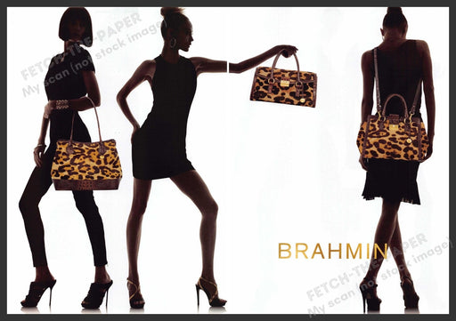 Brahmin Handbags 2010s Print Advertisement (2 page) 2012 Legs Silhouette Models Fetch-the-Paper