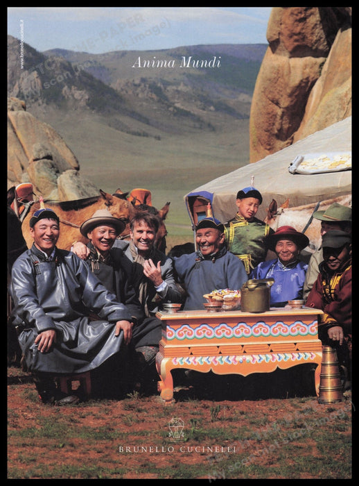 Brunello Cucinelli Clothing 2000s Print Advertisement Ad 2009 Anima Mundi Fetch the Paper!