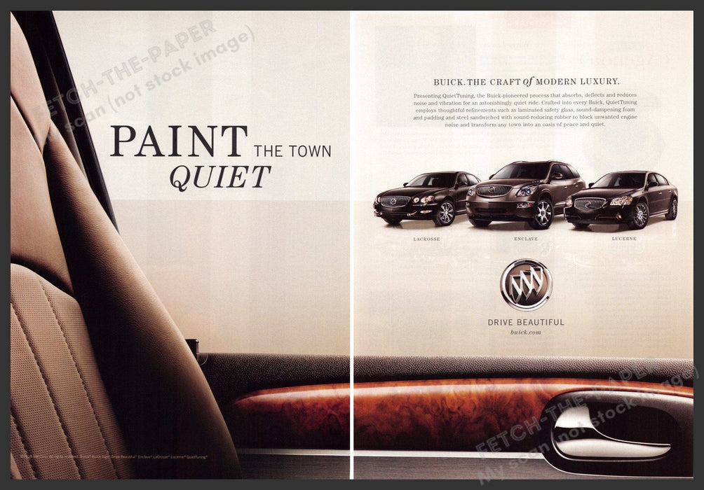 Buick 2000s Print Advertisement (2 pages) 2008 Lacrosse Enclave Lucerne Buick