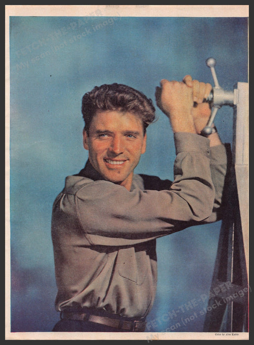 Burt Lancaster Actor 1940s Print Magazine Photo from an Article 1948 Fetch-the-Paper
