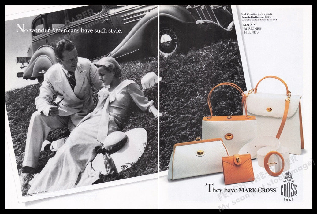 Cache 1980s Print Advertisement (2 pgs) 1989 Fetch the Paper!