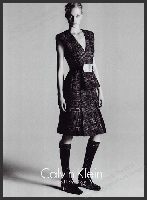 Calvin Klein Collection Clothing 2000s Print Advertisement Ad 2013 Legs Dress Fetch the Paper!