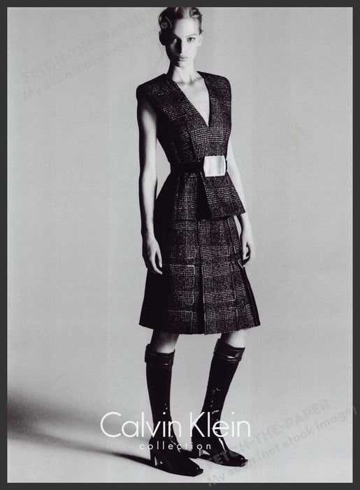 Calvin Klein Collection Clothing 2000s Print Advertisement Ad 2013 Legs Dress Fetch the Paper!