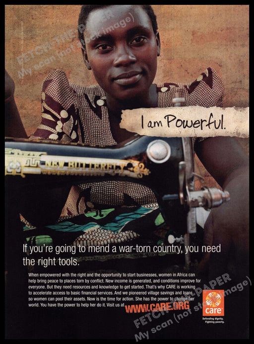 Care.org 2010s Print Advertisement 2010 "I am powerful" African Women Care.org