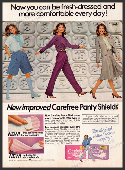 Carefree 1980s Print Ad Carefree