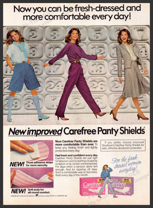 Carefree 1980s Print Ad Carefree