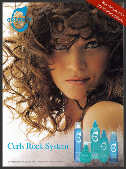 Catwalk 2000s Magazine Print Advertisement 2006 Curls Rock System Hair Curly Catwalk