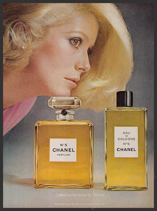 Chanel No. 5 Perfume 1970s Print Advertisement Ad 1973 Blonde Promo Fetch the Paper!