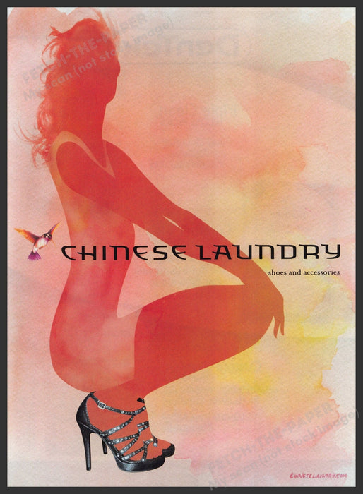 Chinese Laundry Shoes & Accessories 2000s Print Advertisement 2009 Illustration Fetch-the-Paper
