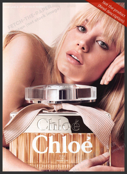 Chloe 2010s Print Advertisement Ad 2011 Blonde Model Chloe