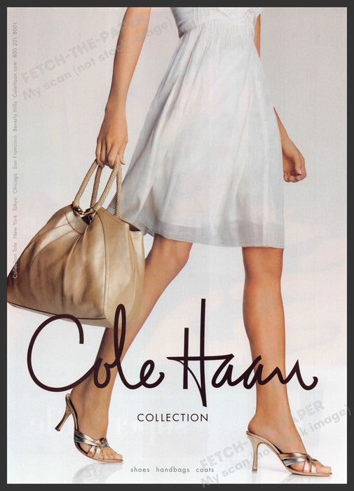 Cole Haan 2000s Print Advertisement Ad 2006 Legs Shoes Fashion Walking Cole Haan