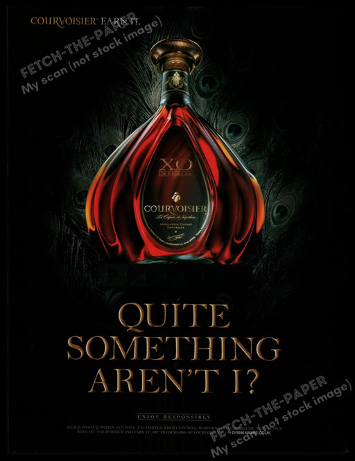 Courvoisier 2000s Print Advertisement 2005 "Quite something aren't I?" Fetch-the-Paper