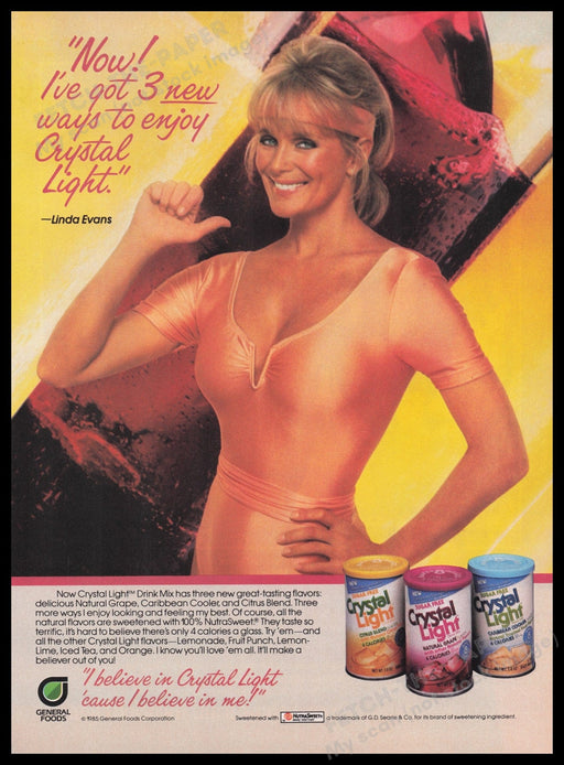 Crystal Light 1980s Print Advertisement Ad 1985 Fetch the Paper!
