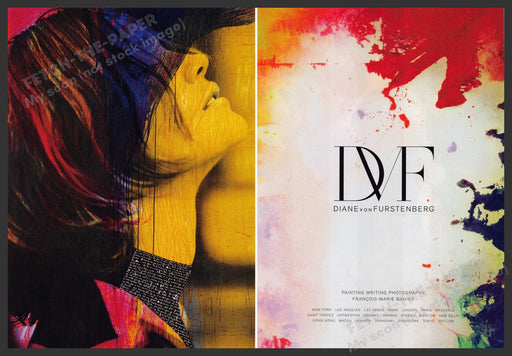 Diane Von Furstenberg Clothing 2000s Print Advertisement (2 pages) 2008 Fetch the Paper!