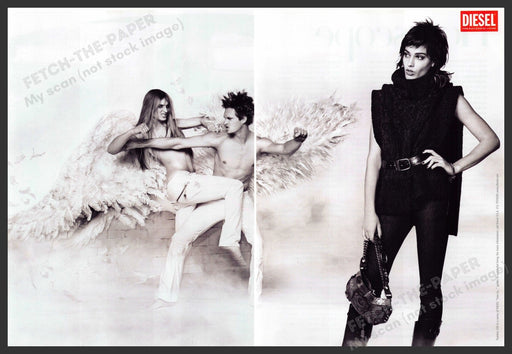 Diesel Clothing 2000s Print Ad (2 pgs) 2006 Male Fighting Angels Diesel