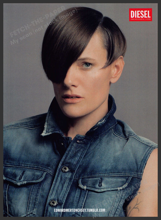 Diesel Clothing Reboot 2000s Print Advertisement Ad 2013 Edward Merton Casey Fetch the Paper!