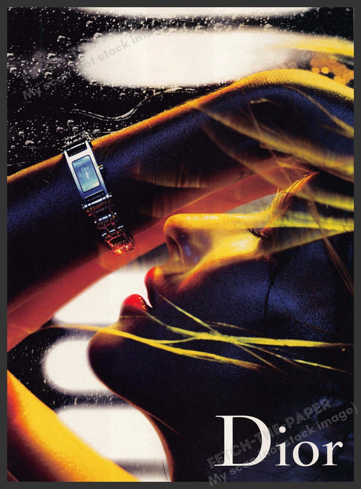Dior 2000s Print Advertisement Ad 2002 Watch Sweaty Girl Dancing Dior