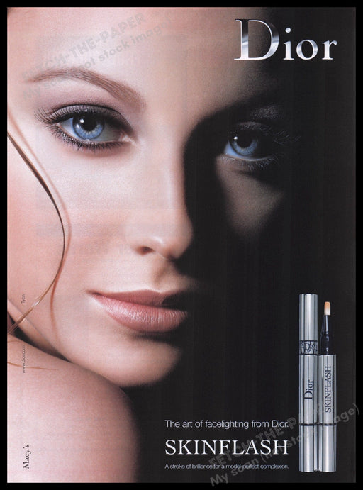 Dior Skinflash Cosmetics 2000s Print Advertisement Ad 2004 Fetch the Paper!