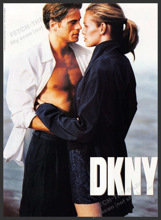 DKNY 1990s Print Advertisement Ad 1998 Esther Canadas Couple DKNY