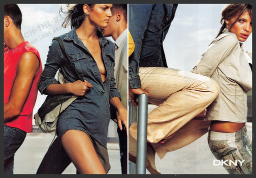DKNY 2000s Print Advertisement (2 pages) 2000 Legs Jean Models DKNY
