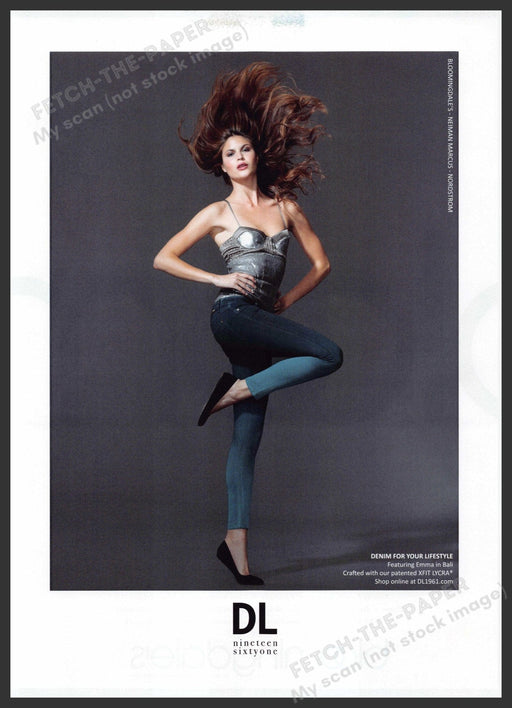 DL Nineteen Sixty One 2010s Print Advertisement 2012 Releve Legs Model Knee Fetch-the-Paper