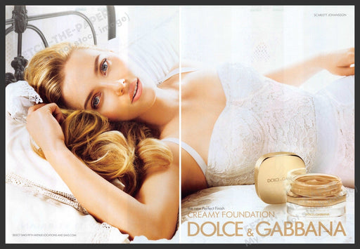 Dolce & Gabbana 2010s Print Advertisement (2 pages) 2011 Scarlett Johannson Dolce & Gabbana