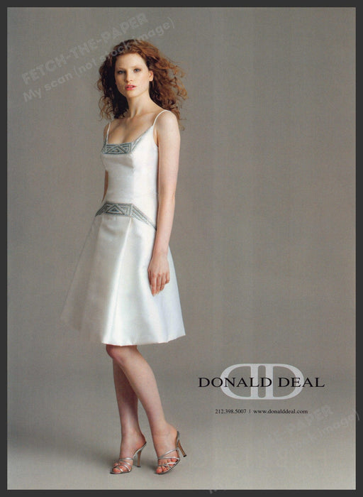 Donald Deal 2000s Print Advertisement Ad 2006 Redhead Model Legs Donald Deal