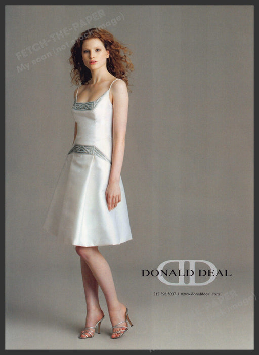 Donald Deal 2000s Print Advertisement Ad 2006 Redhead Model Legs Donald Deal