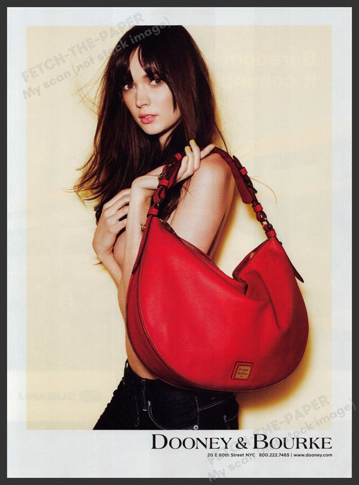 Dooney & Bourke Handbag 2000s Print Advertisement 2009 Bare Model Fetch-the-Paper