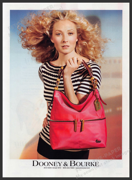 Dooney & Bourke Handbags Maggie Rizer 2010s Print Advertisement Ad 2010 Fetch-the-Paper