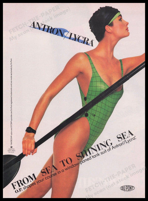 Du Pont 1980s Print Advertisement Ad 1985 Fetch the Paper!