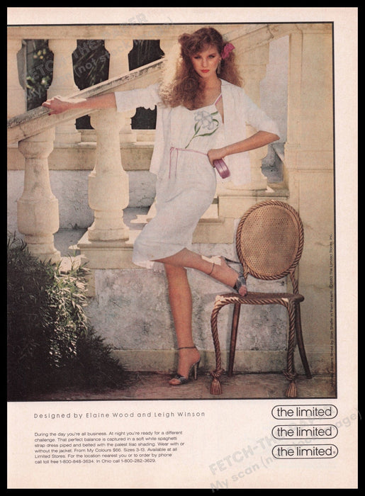 Elaine Wood and Leigh Winson 1980s Print Advertisement Ad 1981 Fetch the Paper!