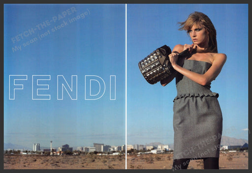 Fendi Fashion 2000s Print Ad (2 pgs) 2006 Big Sky Desert City Fendi